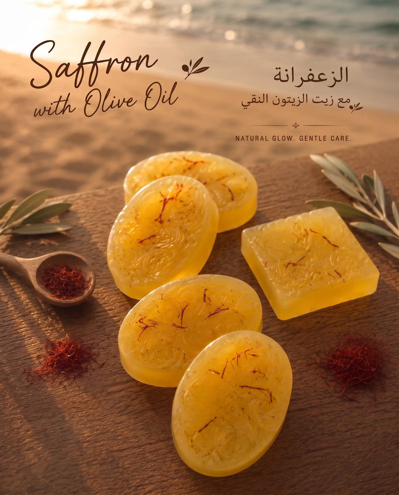 OLIVO Saffron with Olive Oil natural handmade soap